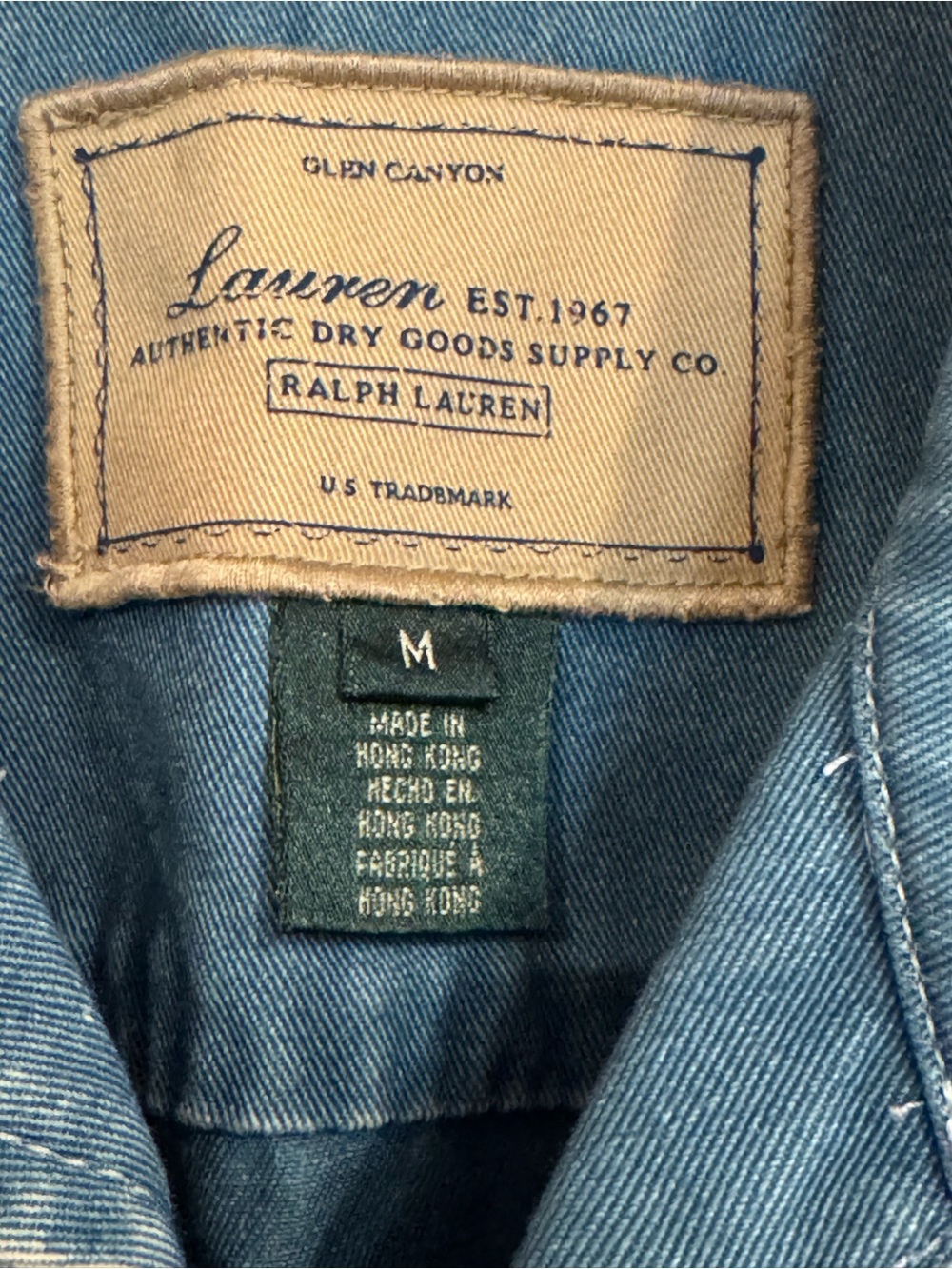 Vintage Ralph Lauren Glen Canyon Denim Chore Jacket - Medium - Picture 2 of 10